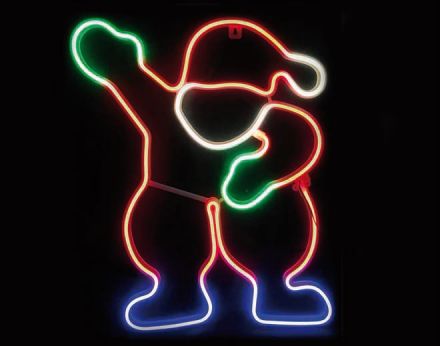 LED Φωτοσωλήνας Νέον Santa 300 Steady LEDs 2835 Multicolor 39x54cm IP44