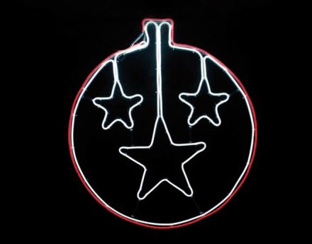 LED Φωτοσωλήνας Νέον Star Ball 700 Steady LEDs 2835 60x67cm IP44