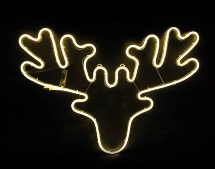 LED Φωτοσωλήνας Νέον Τάρανδος 300 Steady LEDs 2835 60.5x42cm IP44