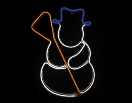 LED Φωτοσωλήνας Neon Χιονάνθρωπος 300 Steady LEDs 2835 Multicolor 37x53cm IP44