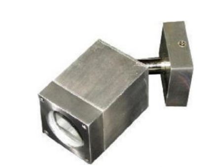 ACA Spot Επίτοιχο Τετράγωνο GU10 Αλουμίνιο Nickel Mat IP65