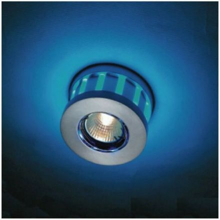  Spot GU10 Με 12 LED Μπλε Στρογγυλό