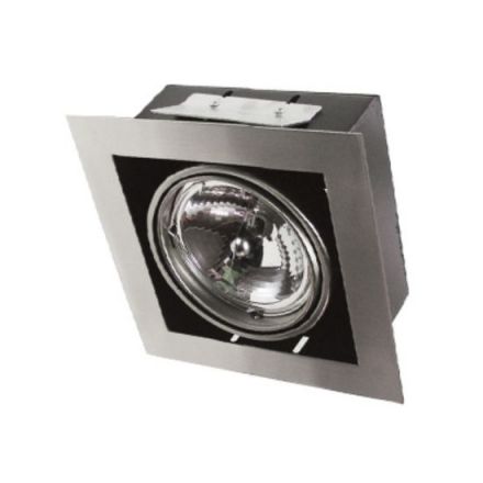 ACA Spot Χωνευτό AR111 Μονό Νίκελ Ματ 12V