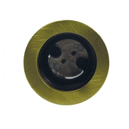 ACA Χωνευτό Στρογγυλό Σποτ G4 Αλουμίνιο 12V Nickel Χρυσό ματ