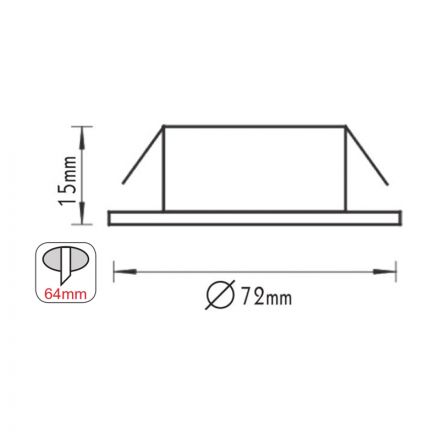 ACA Χωνευτό Στρογγυλό Σποτ G4 Ατσάλι 12V max. 20W Χωρίς Γυαλί