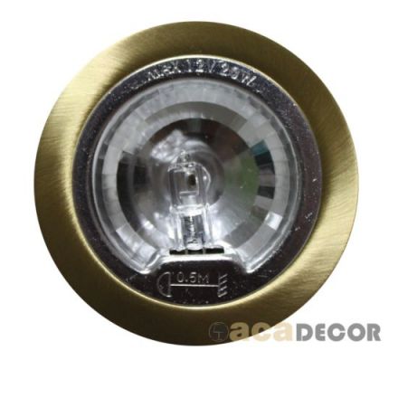 ACA Χωνευτό Στρογγυλό Σποτ G4 Ατσάλι 12V max. 20W Χωρίς Γυαλί