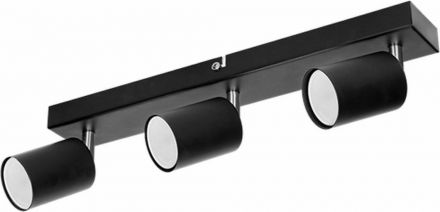 DOA SP 31 Τριπλό Σποτ με Ντουί GU10 σε Μαύρο Χρώμα AD-OP-6195BGU10