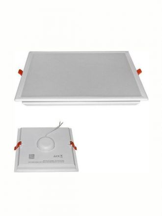 Adeleq Τετράγωνο Χωνευτό LED Panel Ισχύος 24W με Φυσικό Λευκό Φως 21.8x21.8εκ.