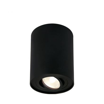 Στρογγυλό Spot Οροφής LED GU10 Gama Μαύρο