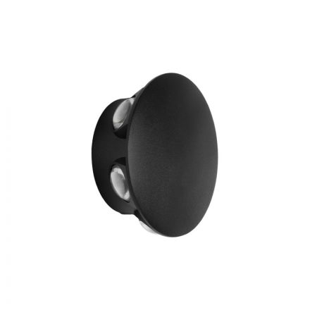 SOL 60690 Μοντέρνο Φωτιστικό Τοίχου Απλίκα LED 12W 1500lm 30° 2700K Μαύρο Ματ