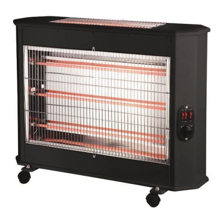 Θερμαστρα Χαλαζια 2800W Μαυρη 2Face Με Θερμοστατη