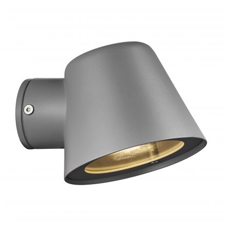 Επίτοιχο Φωτιστικό Aleria LED GU10 Μεταλλικό Γκρι IP44