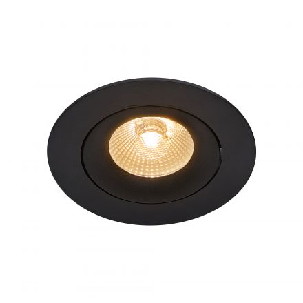 Χωνευτό Σποτ Aliki LED 8W 2700K Αλουμίνιο Μαύρο IP44 Dimmable
