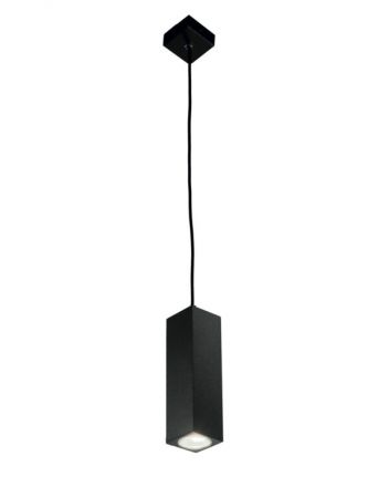 Ondaluce Κρεμαστό Φωτιστικό LED 1xGU10 Aloa Μαύρο 20cm