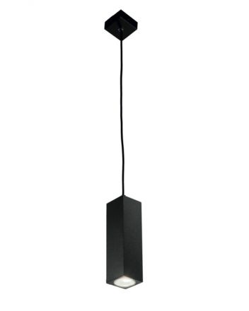 Κρεμαστό Φωτιστικό LED 1xGU10 Aloa Μαύρο 20cm
