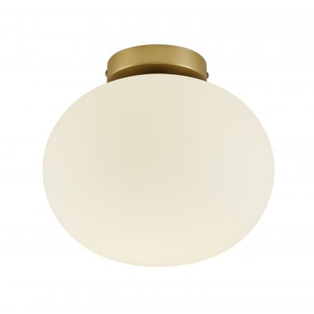 Πλαφονιέρα Alton LED E27 Γυαλί Brass