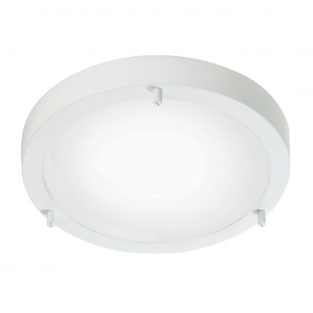 Πλαφονιέρα Ancona Maxi LED 2xE27 Μέταλλο Λευκό IP44/3