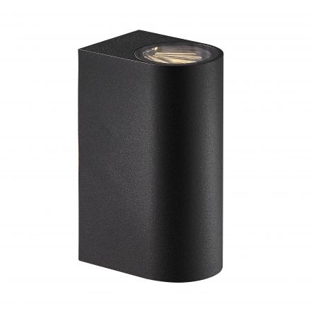 Επίτοιχο Φωτιστικό Asbol Round LED 13.3W Αλουμίνιο Μαύρο IP44