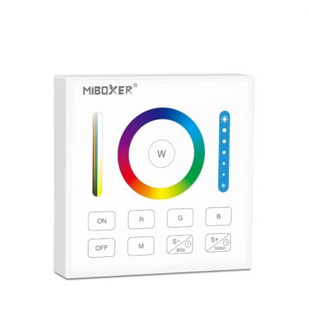 Ασύρματο Χειριστήριο Τοίχου RF Dimmer RGB+CCT – 4 Κανάλια RGB+CCT