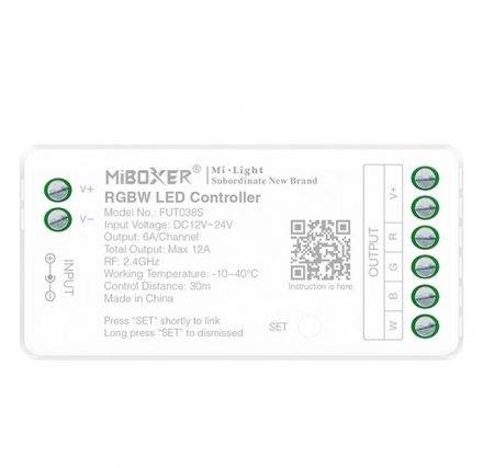 Ασύρματο RF Controller RGBW 6A DC 12V/216W 24V/432W