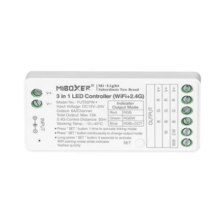 Ασυρματο Rf Wifi Controller Rgbw 6A Dc 12V/216W 24V/432W