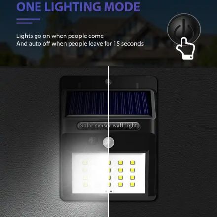 Atman LED Ηλιακό Φωτιστικό Με Ανιχνευτή Κίνησης