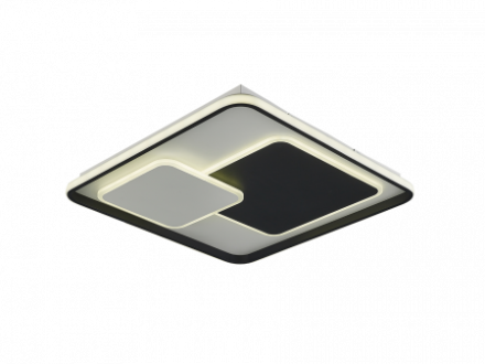Leggenda Πλαφονιέρα LED 112W CCT ZARAGOZA Μαύρο