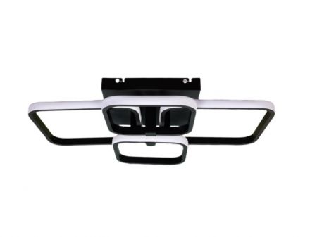 Leggenda Πλαφονιέρα LED 85W CCT BARCELONA Μαύρο