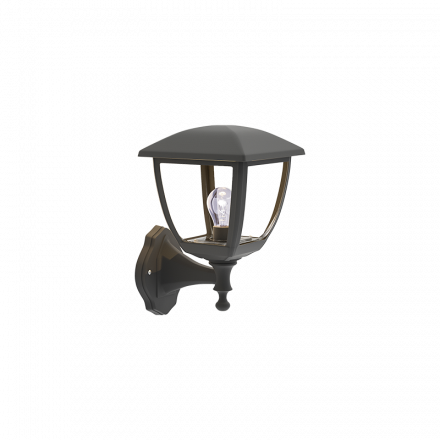 InLight Avalanche 1xE27 Outdoor Wall Lamp Black D:22cmx30cm (80201214)