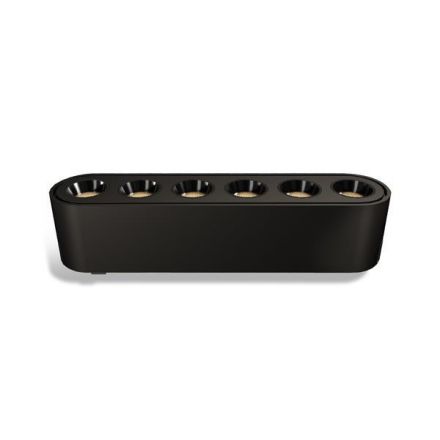 Φωτιστικό Μαύρο Μαγνητικής Ράγας Ultra Slim 6W 3CCT 36⁰