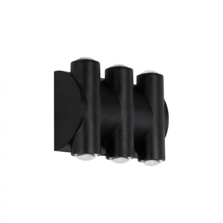 ARC 60680 Μοντέρνο Φωτιστικό Τοίχου Απλίκα LED 12W 1500lm 30° 2700K Μαύρο Ματ