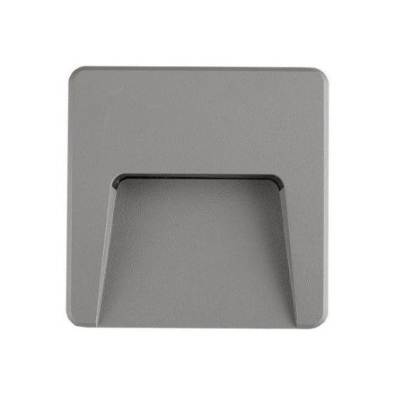 Φωτιστικό Τοίχου SLIM LED 3W IP65 230V 3CCT 120X120mm Γκρι PRO Arte Illumina