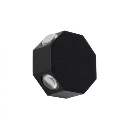 HIKARI 60687 Μοντέρνο Φωτιστικό Τοίχου Απλίκα LED 8W 1000lm 30° 2700K Μαύρο Ματ