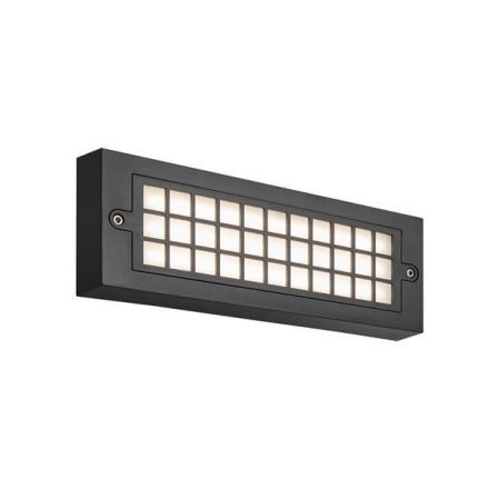 Φωτιστικό Τοίχου LED 6W 255X30X90 3CCT IP65 Μαύρο 