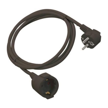 Προεκταση Γερμανικων Προδιαγραφων 3M 3X1.5Mm Με Προστασια Επαφων Μαυρη