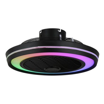 Ανεμιστήρας Πλαφονιέρα Οροφής Μαύρος RGB Φ51 DC 20W