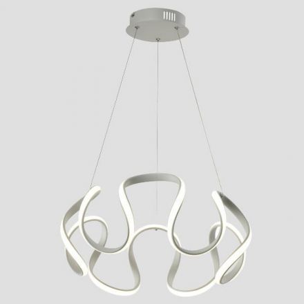 Κρεμαστό Φωτιστικό Στρογγυλο LED 60W - Λευκο - LOOP