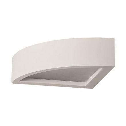 Απλίκα Τοιχου Οβαλ 90Ο Γυψινη 1Xe14W 200X200X70