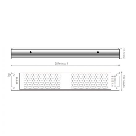 Τροφοδοτικό 250W 12V 170-264VAC Dali 295x59x29mm IP20