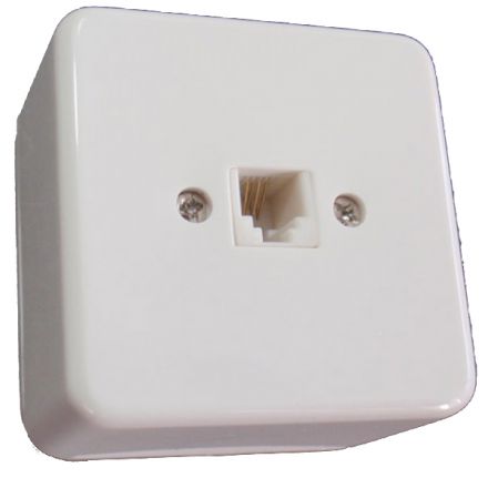 MINI Επίτοιχη Πρίζα Τηλεφώνου RJ11