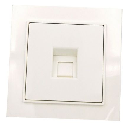 Πρίζα DATA Μονή RJ45 CAT6 NEFELI Λευκό