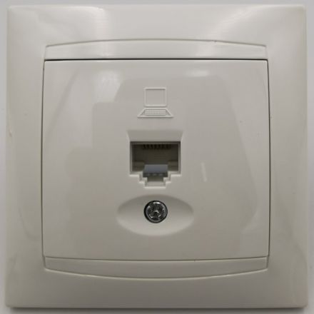 Πρίζα DATA Μονή RJ45 CAT6 ΧΑΛΚΙΔΑ