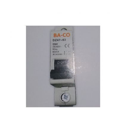 Μονοπολικός Μικροαυτόματος 6kA 16A 230/400V