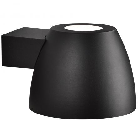 Επίτοιχο Φωτιστικό Bell LED E27 Αλουμίνιο Μαύρο IP44