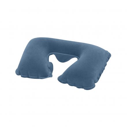 Flocked Air Neck Φουσκωτό Μαξιλαράκι Ταξιδίου Μ46xΠ28xΥ10εκ. Μπλε