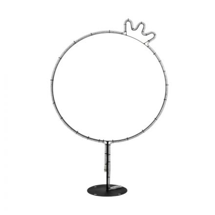 XMAS-CROWN-SMALL Χριστουγεννιάτικο Διακοσμητικό Φωτιστικό LED 15,6W 624lm 360° 2700K Μαύρο & Διάφανο