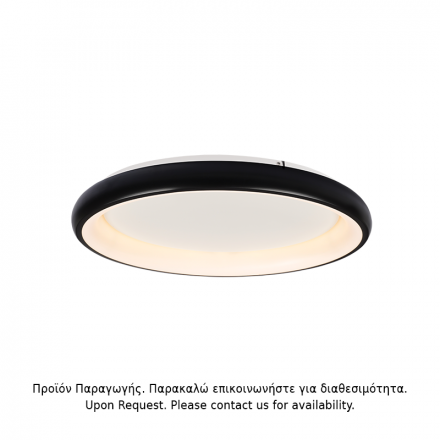 ACA Πλαφονιέρα LED 45W CCT DIANNA Μαύρο Ματ Αλουμίνιο