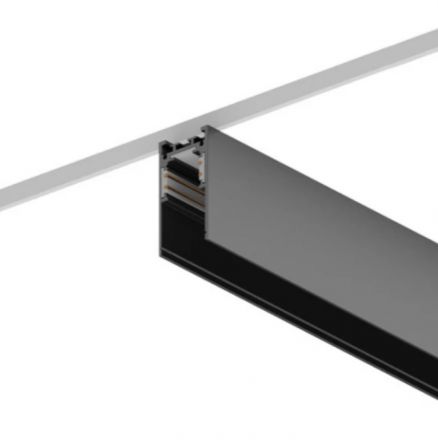 Μαγνητική Ράγα 48V Μαύρη 1m 26.6×52.5