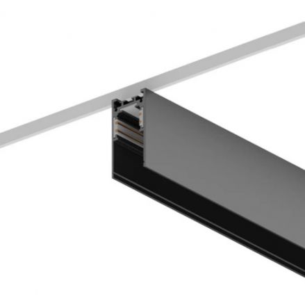 Μαγνητική Ράγα 48V Μαύρη 2m 26.6×52.5