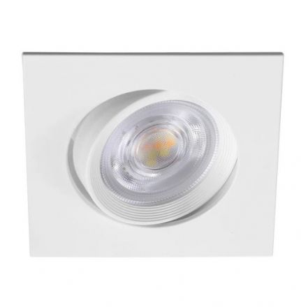 Τετράγωνο Χωνευτό LED Spot 7W CCT Λευκό